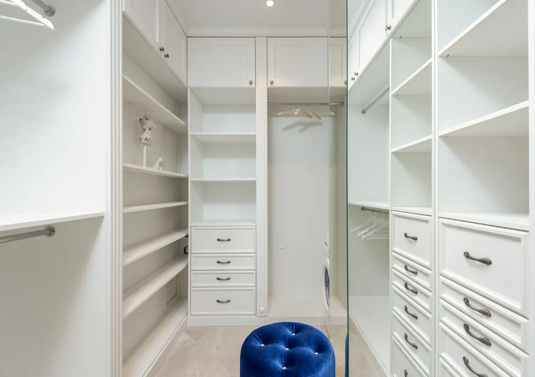 Custom Closet Systems construction detail, Milwaukee WI