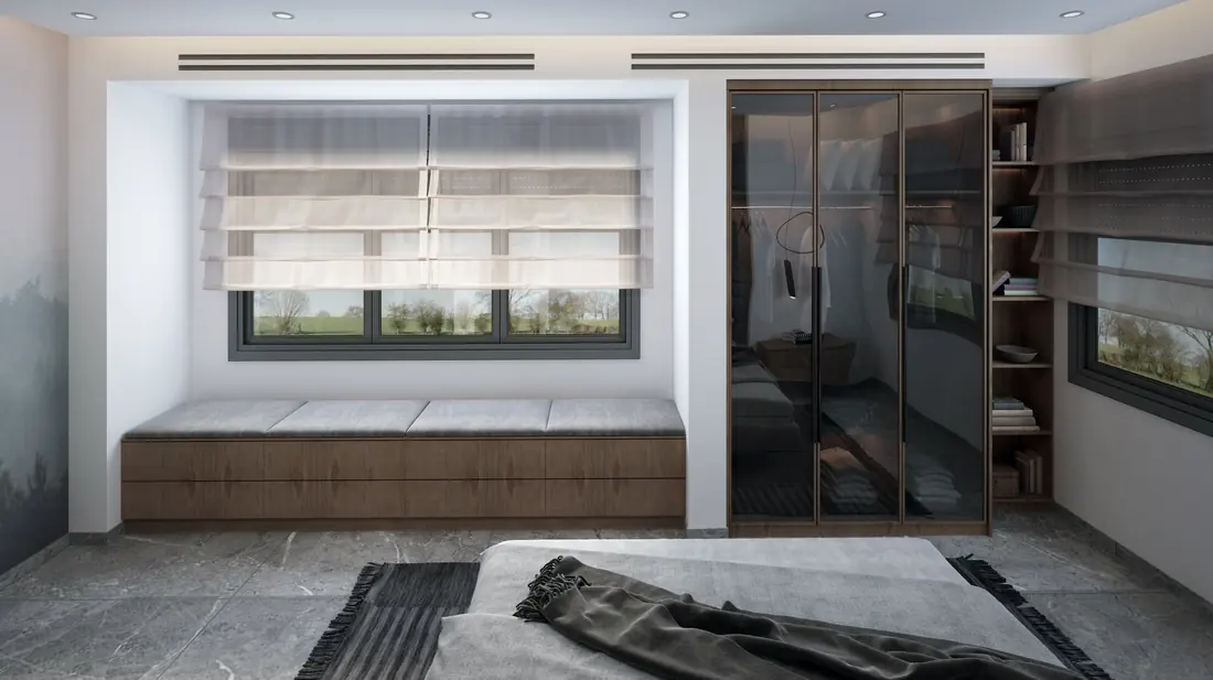 Custom Window Seats & Built-In Bench Storage construction detail, Milwaukee WI